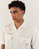 POPLIN CARGO SHIRT IN OFFWHITE