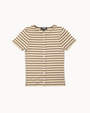 Shortsleeve Cardigan in Stripe