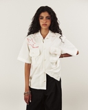 POPLIN CARGO SHIRT IN OFFWHITE