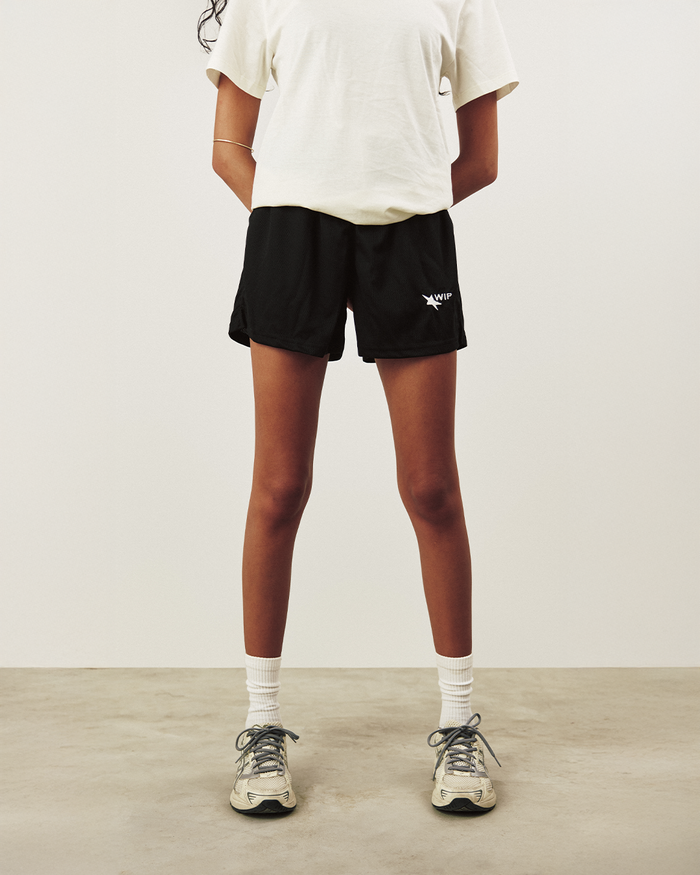 MESH SHORT IN BLACK