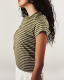 COTTON BABY TEE IN STRIPE