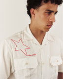 POPLIN CARGO SHIRT IN OFFWHITE