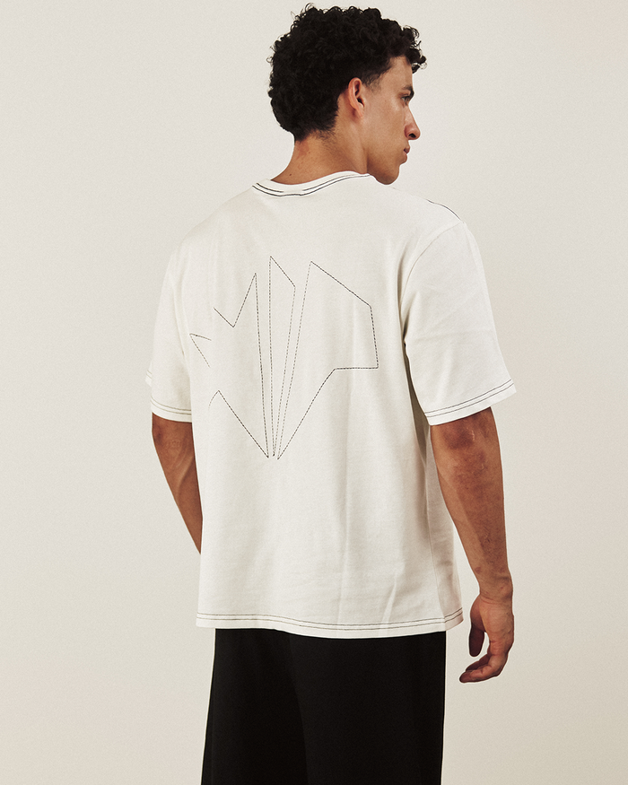 Cotton Logo Tee - Offwhite