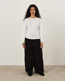 Cotton-knit 80's henley