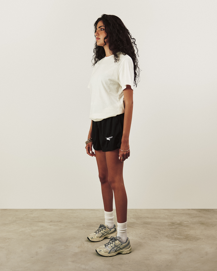 MESH SHORT IN BLACK