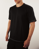 COTTON LOGO TEE - Black