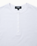Cotton-knit 80's henley