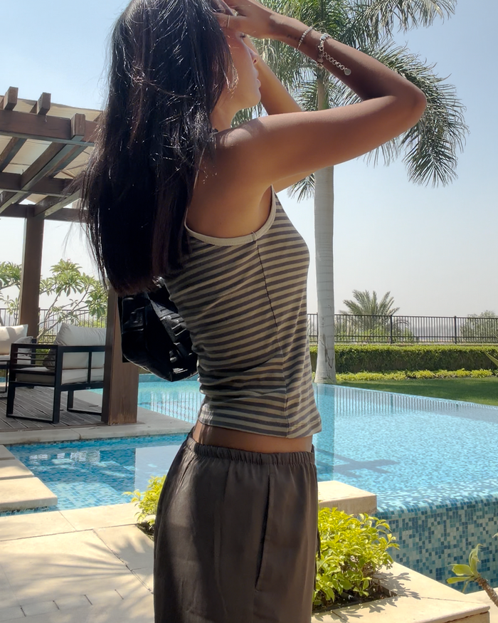 Cotton Cami Top in Stripe