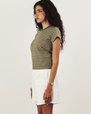 COTTON BABY TEE IN STRIPE