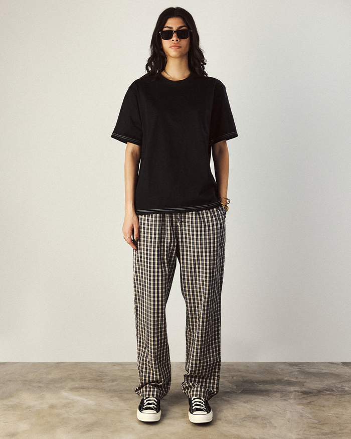 COTTON LOGO TEE - Black