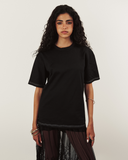 COTTON LOGO TEE - Black