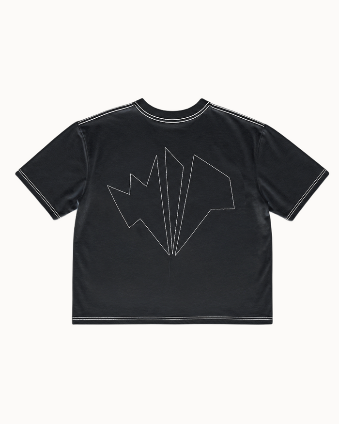 COTTON LOGO TEE - Black