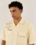 POPLIN CARGO SHIRT IN CREAM