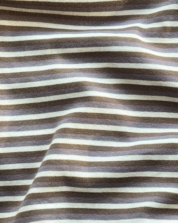 Cotton Scoop Tank in Stripe