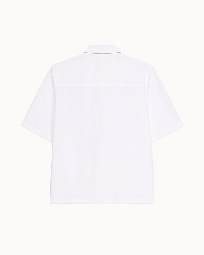 POPLIN CARGO SHIRT IN OFFWHITE