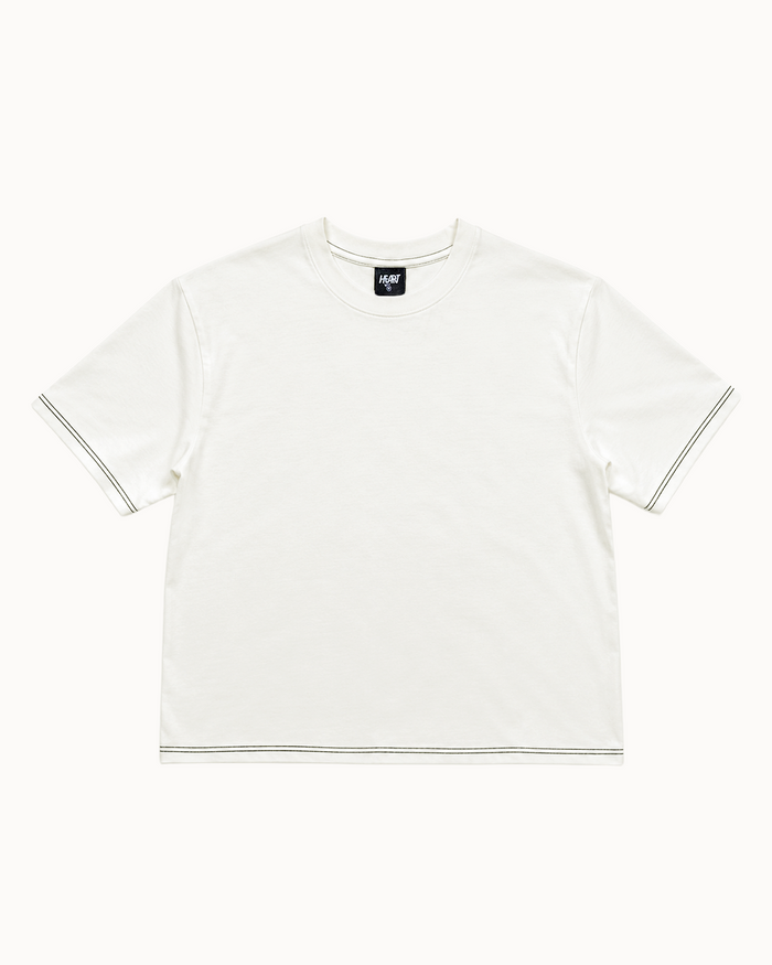 Cotton Logo Tee - Offwhite