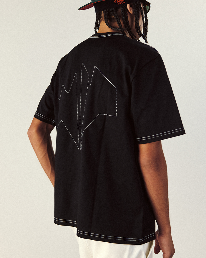 COTTON LOGO TEE - Black