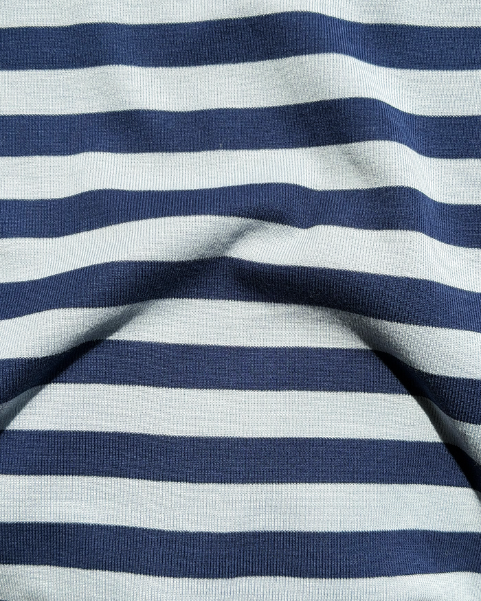 Cotton Scoop Tank In Stripe